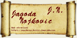 Jagoda Nojković vizit kartica